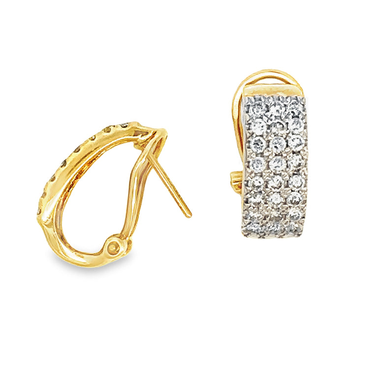 Estate Diamond Earrings, 14Kt