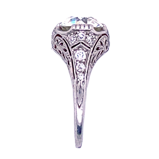 Estate Edwardian Diamond Ring, Platinum