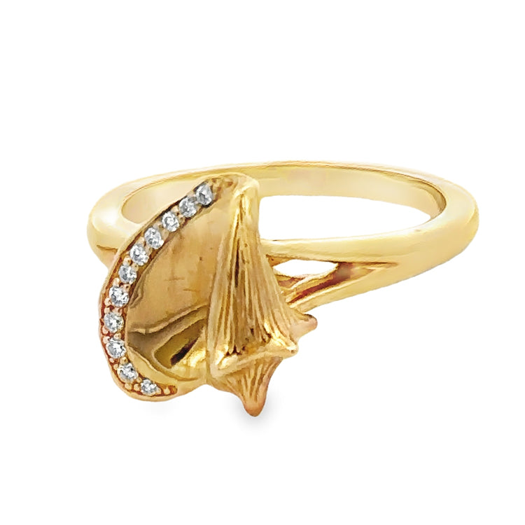 Conch Shell Ring, 14Kt