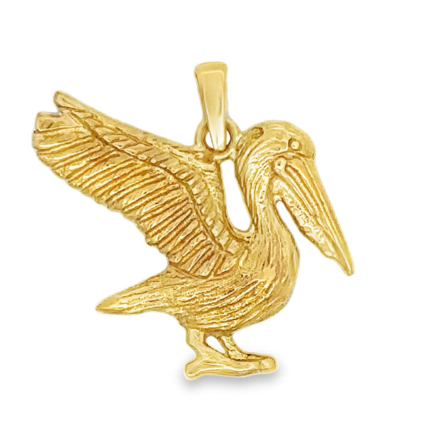 Pelican Pendant, 14Kt - Cedar Chest Sanibel