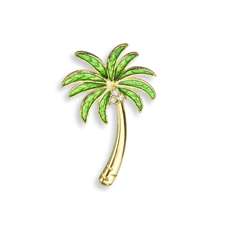 Palm Tree Necklace, 18Kt