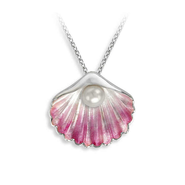Scallop Necklace, Sterling
