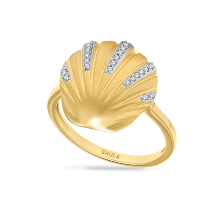 Scallop Ring, 14Kt