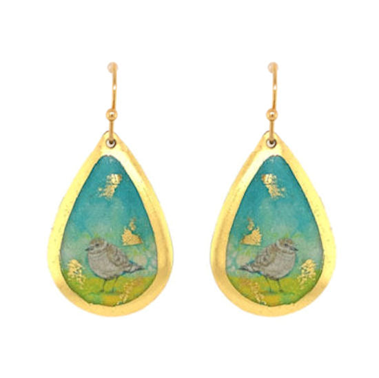 Earrings by Evocateur &quot;Sandpipers&quot;