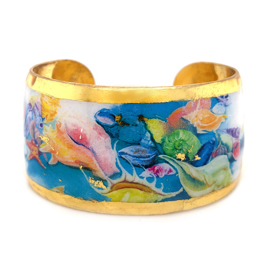"Rainbow Shells" Cuff Bracelet by Evocateur 