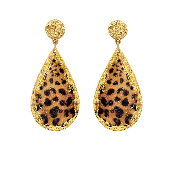 Earrings by Evocateur &quot;Leopard&quot;