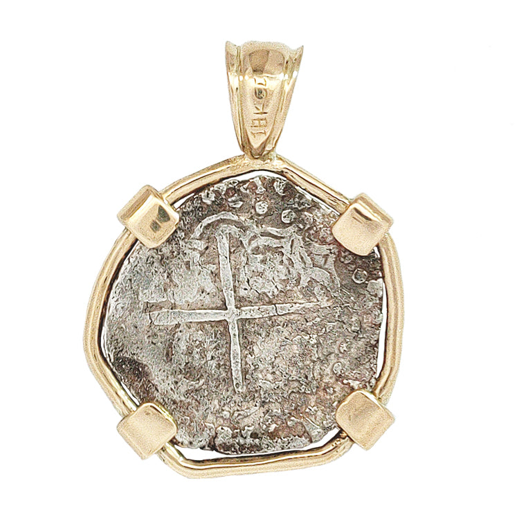 Spanish Silver Cob Coin Pendant-Shipwreck Nuestra Senora de Atocha-2 Reales