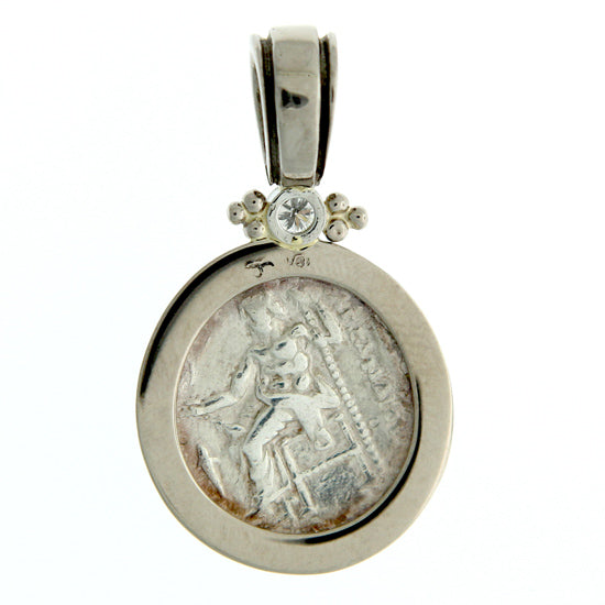 Ancient Greek Silver Drachm - Herakles - Zeus