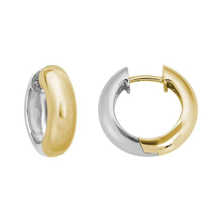 Hinged Hoop Earrings, 14Kt