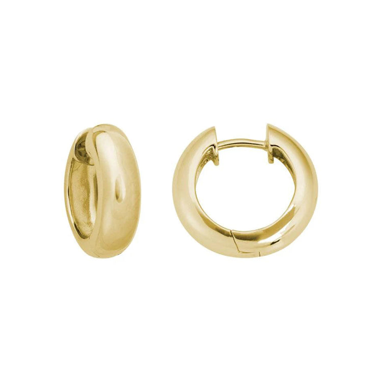 Hinged Hoop Earrings, 14Kt