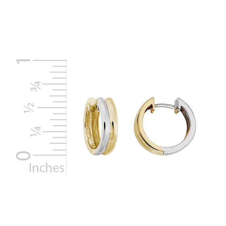 Hinged Hoop Earrings, 14Kt