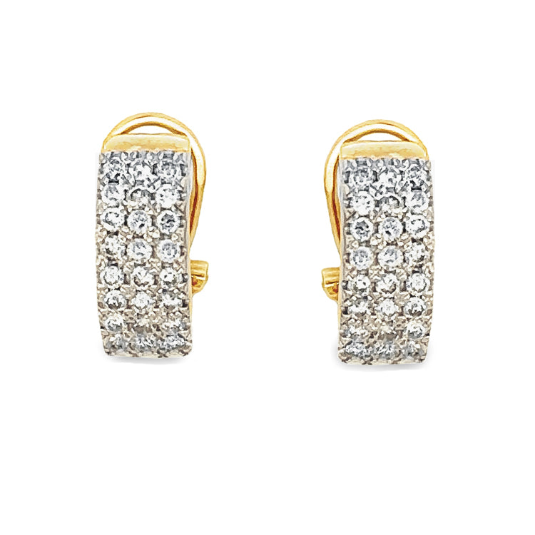 Estate Diamond Earrings, 14Kt