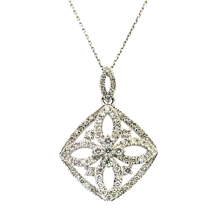 Estate Diamond Necklace, 14Kt