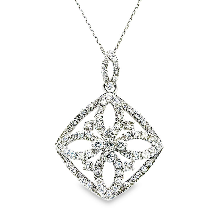 Estate Diamond Necklace, 14Kt