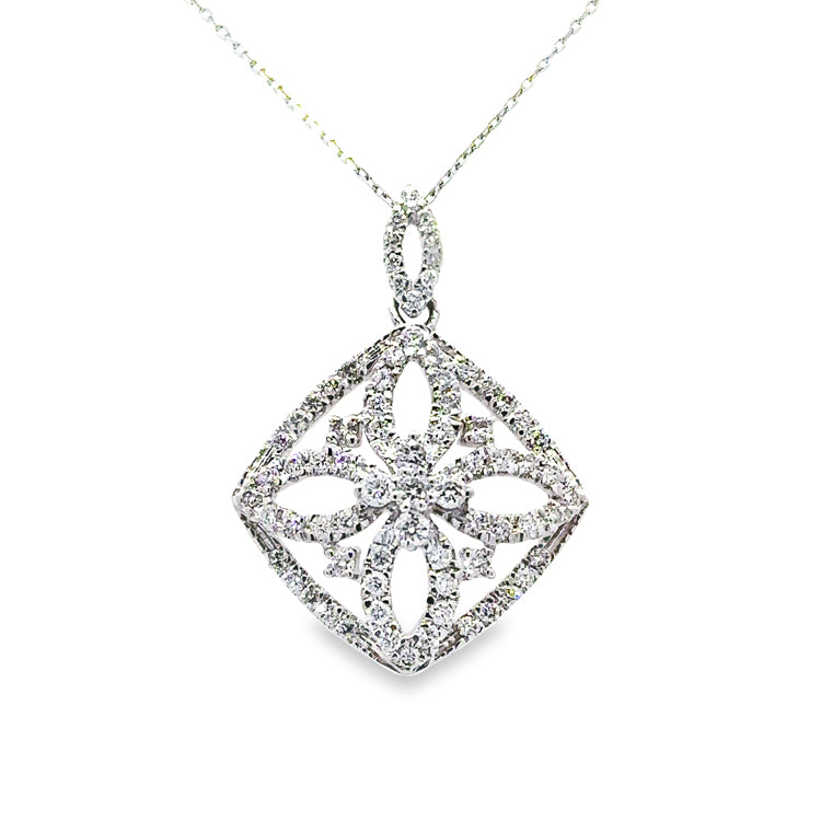 Estate Diamond Necklace, 14Kt