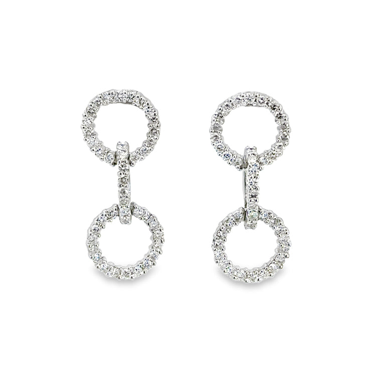 Estate Diamond Earrings, 14Kt