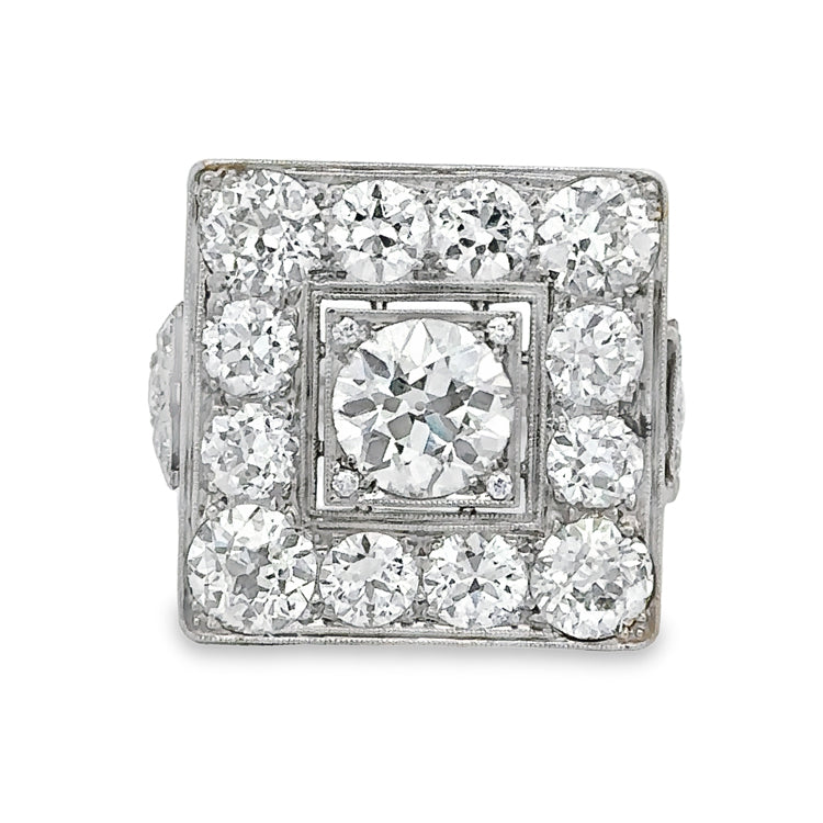 Estate Diamond Ring, Platinum
