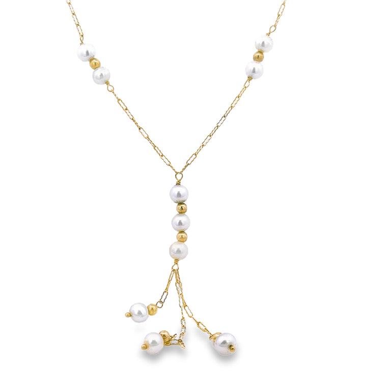 Estate Pearl Necklace, 14Kt