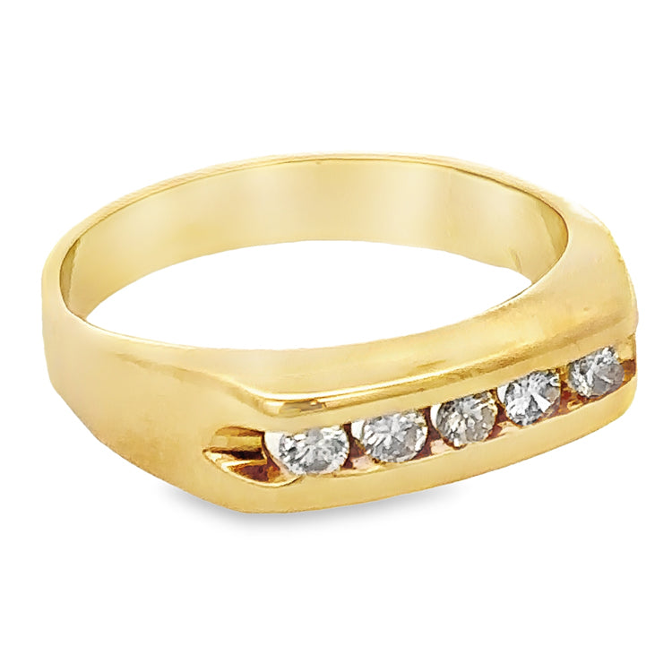 Estate Gent&#39;s Diamond Ring, 14Kt