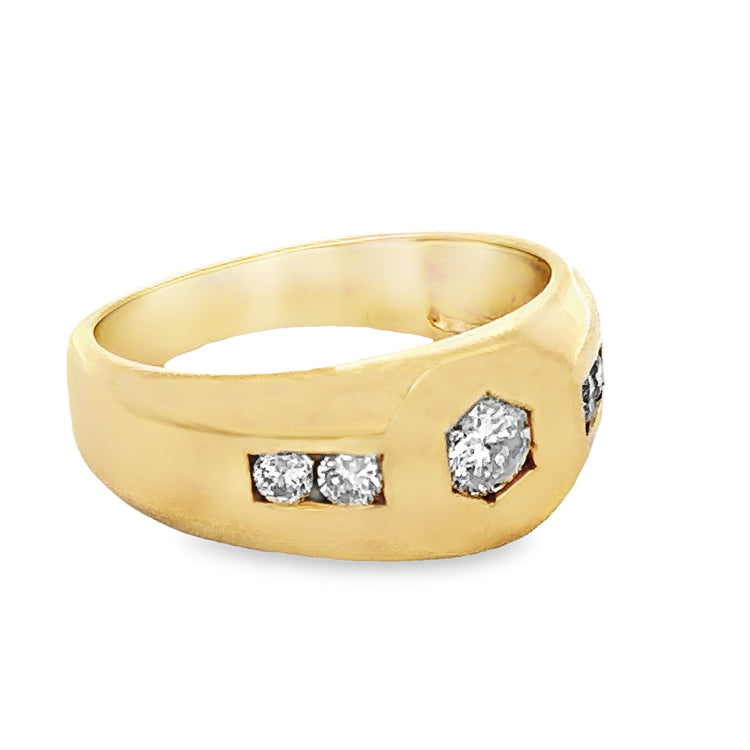 Estate Gent&#39;s Diamond Ring, 14Kt