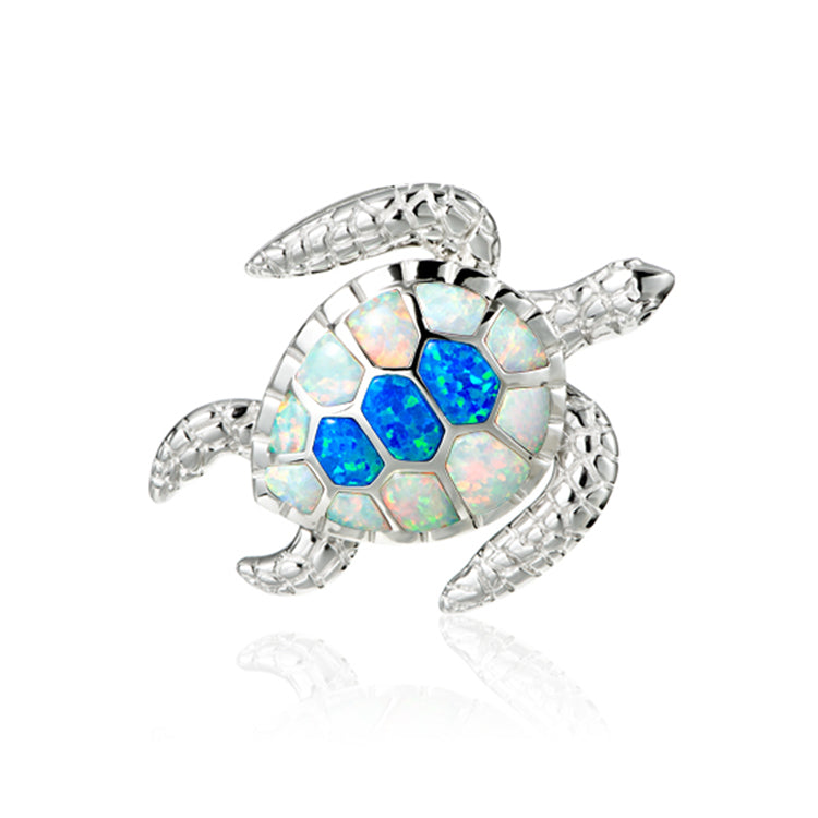 Turtle Pendant, Sterling