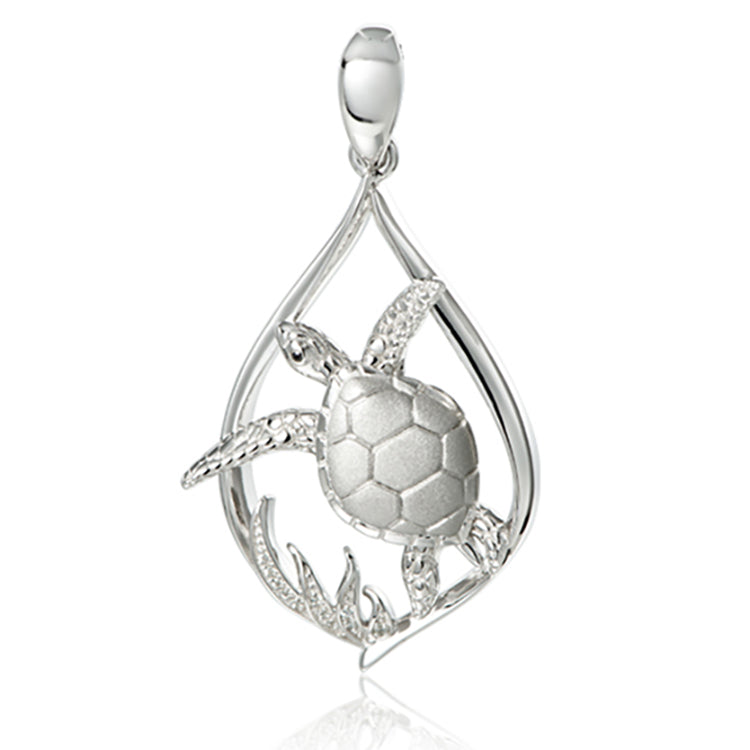 Turtle Pendant, Sterling