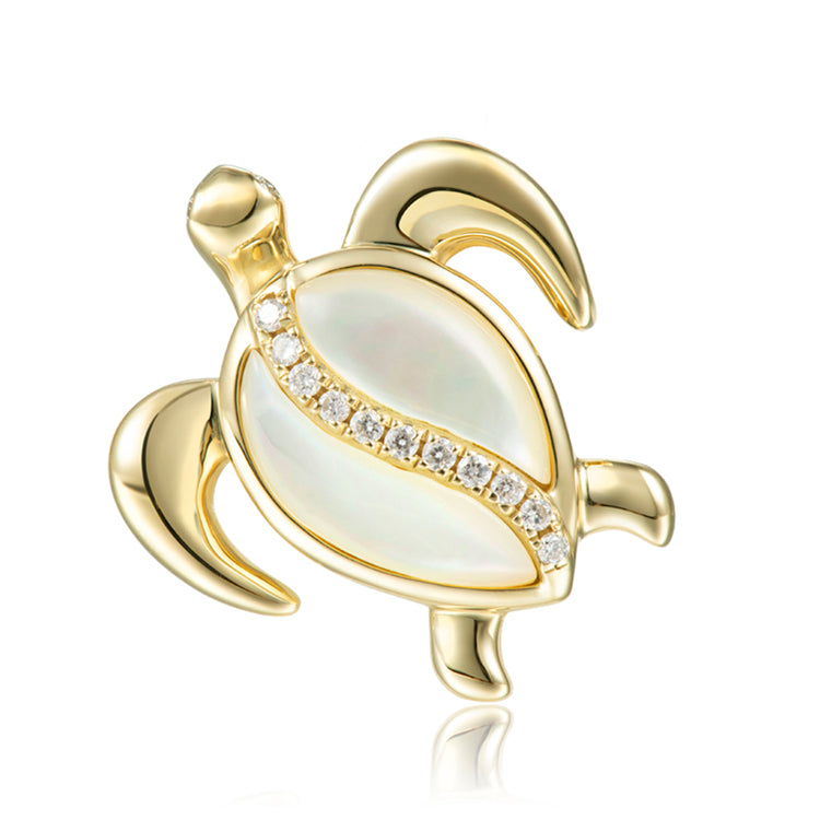 Turtle Pendant, 14Kt