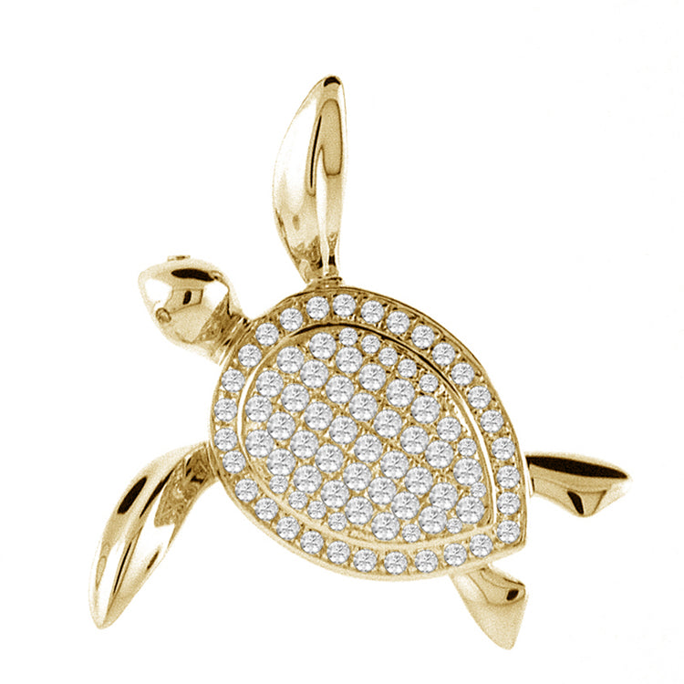 Turtle Pendant, 14Kt