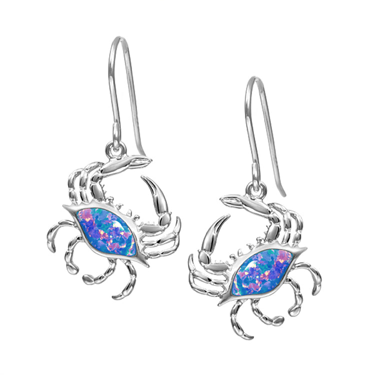 Sterling Crab Earrings