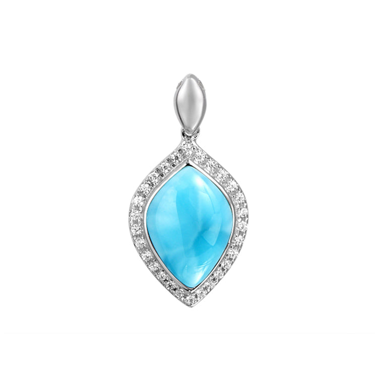 Larimar Pendant, Sterling