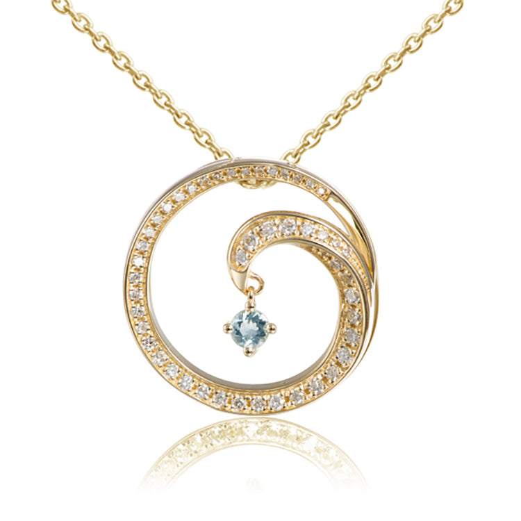 Diamond Wave Pendant