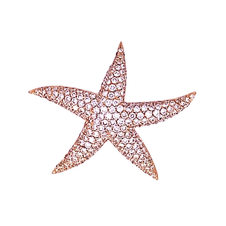 Starfish Pendant, 18Kt