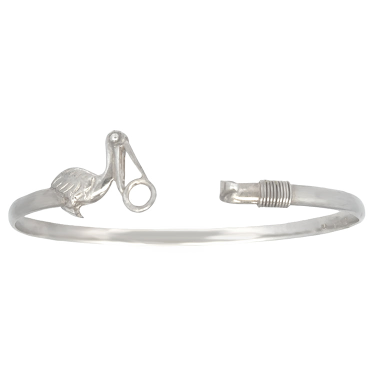 Pelican Hook Bracelet, Sterling Silver