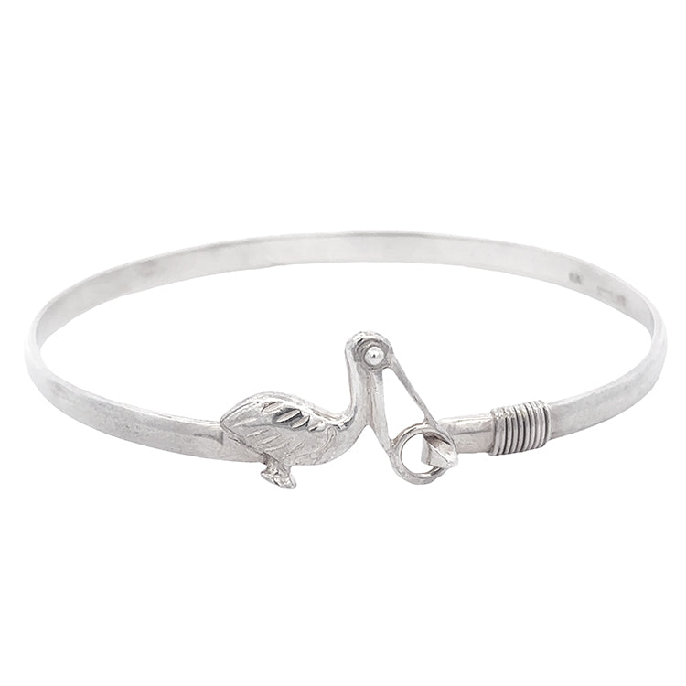 Pelican Hook Bracelet, Sterling Silver