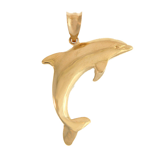 Dolphin Pendant, 14Kt