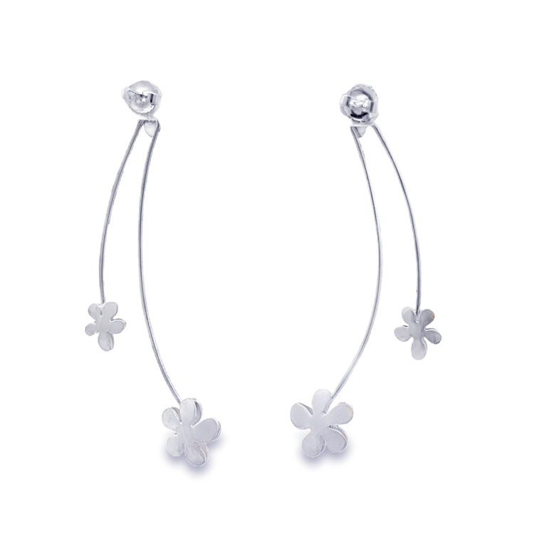 Buttercup Dangle Earrings, Sterling