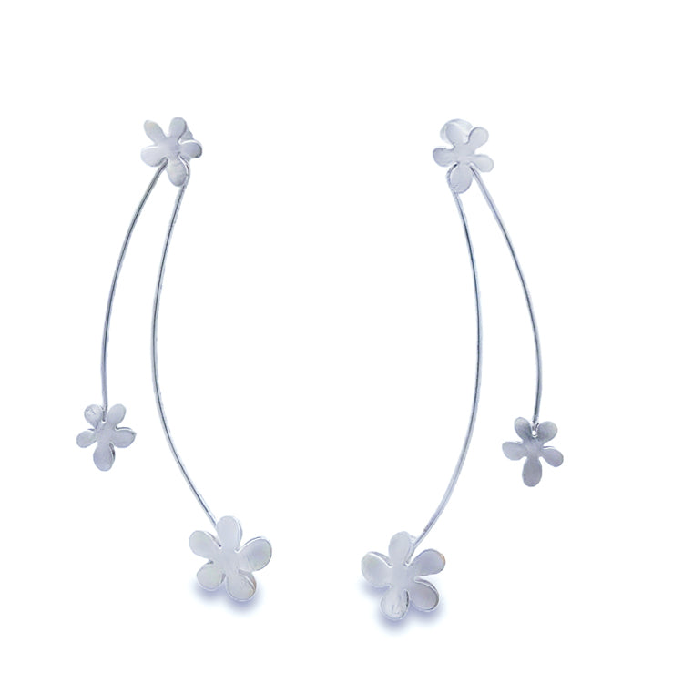 Buttercup Dangle Earrings, Sterling