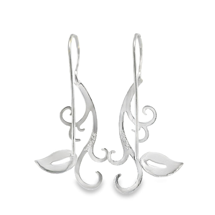 Ivy Dangle Earrings, Sterling