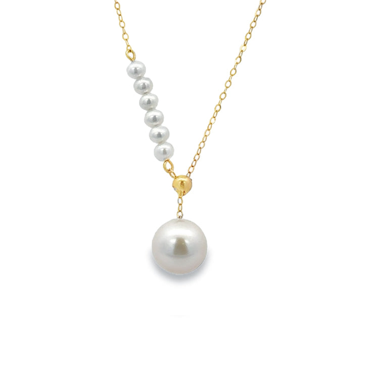 Pearl &quot;Y&quot; Necklace, 18Kt