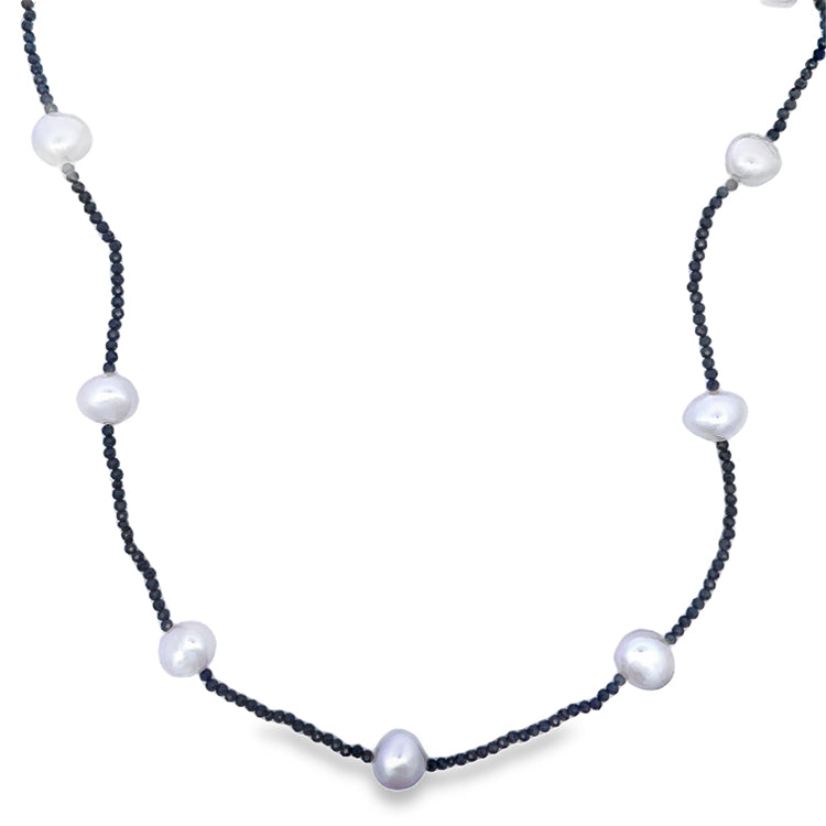 Pearl Station  Necklace