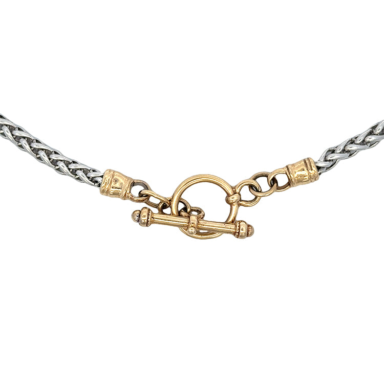 Toggle Chain Necklace, Sterling &amp; 14Kt