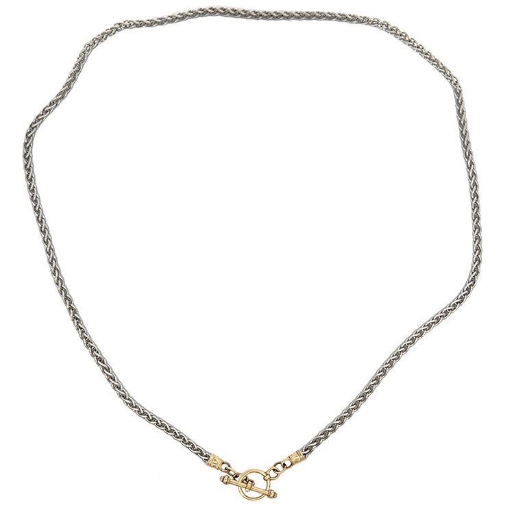 Toggle Chain Necklace, Sterling &amp; 14Kt