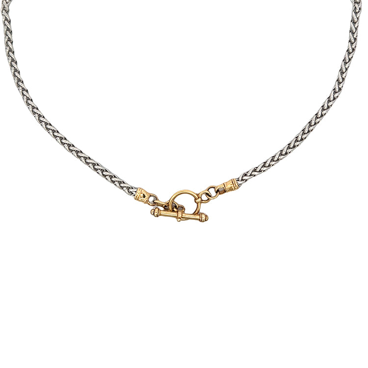 Toggle Chain Necklace, Sterling &amp; 14Kt