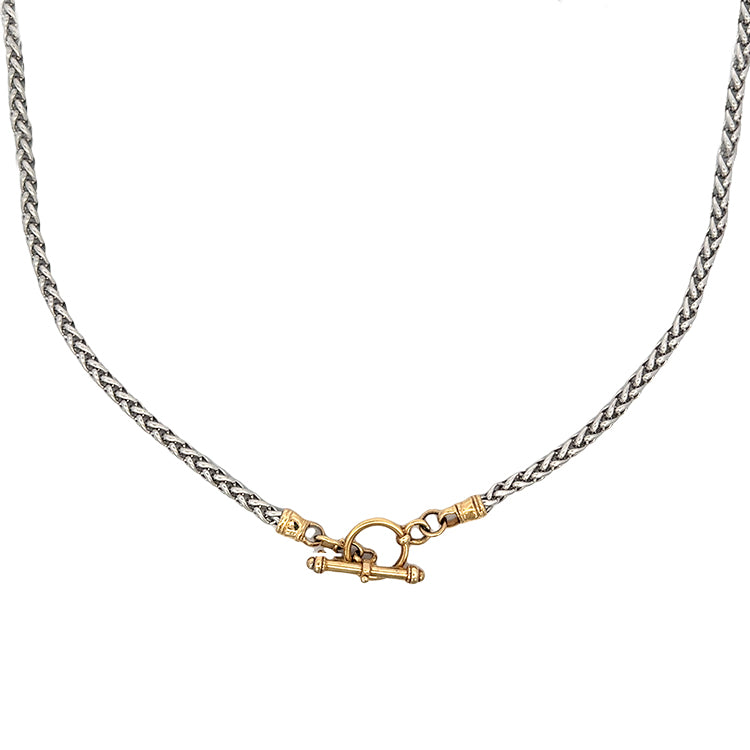 Toggle Chain Necklace, Sterling &amp; 14Kt