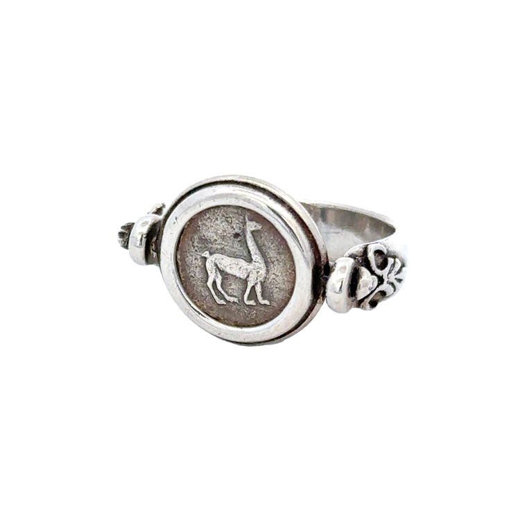 Quarter Real Coin Ring, Sterling Silver