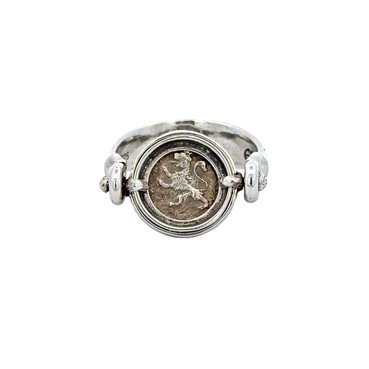 Quarter Real Coin Ring, Sterling Silver