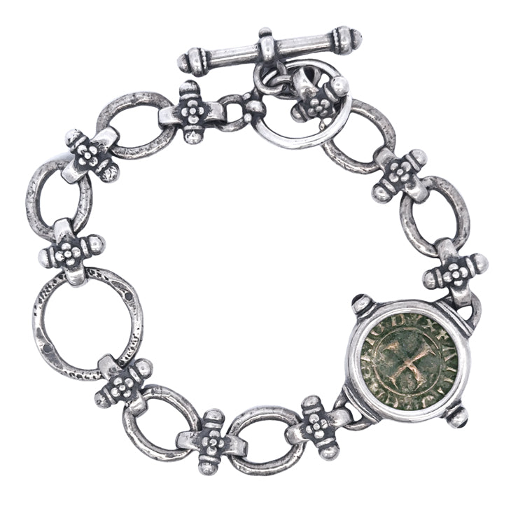 Medieval Venetian Tornesello Coin Bracelet