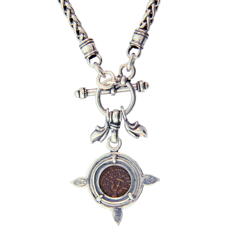 Ancient Judean Widow&#39;s Mite Necklace