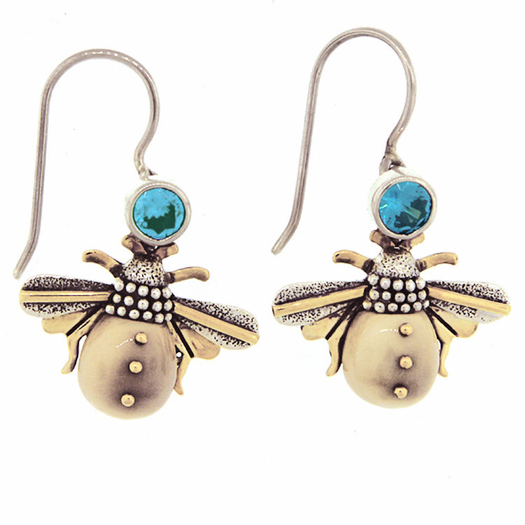 Bee Earrings, Sterling