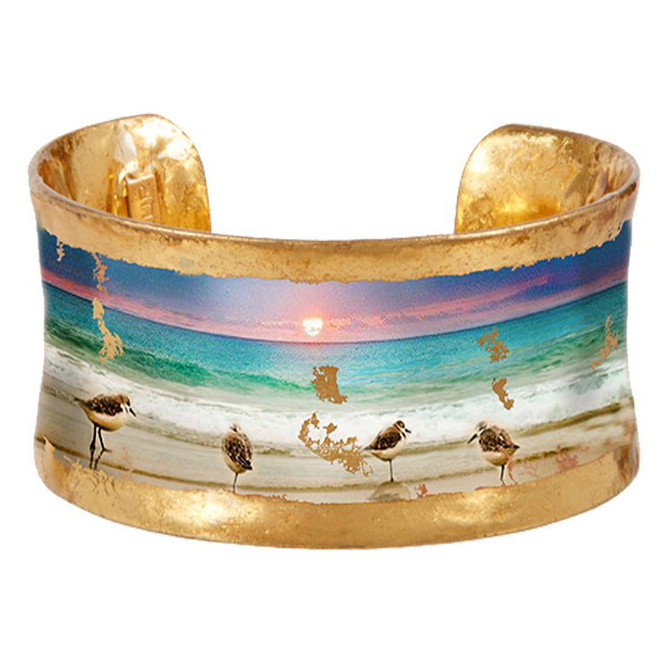 "Sanibel Sunset"  1-1/2"Corset Fit Cuff Bracelet by Evocateur